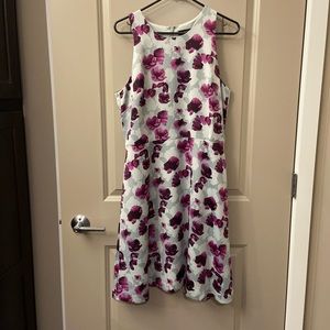 Banana republic purple floral dress
